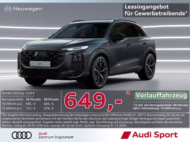 Audi Q3 SUV TFSI qu Tech+ AHK UPE 76.815,-