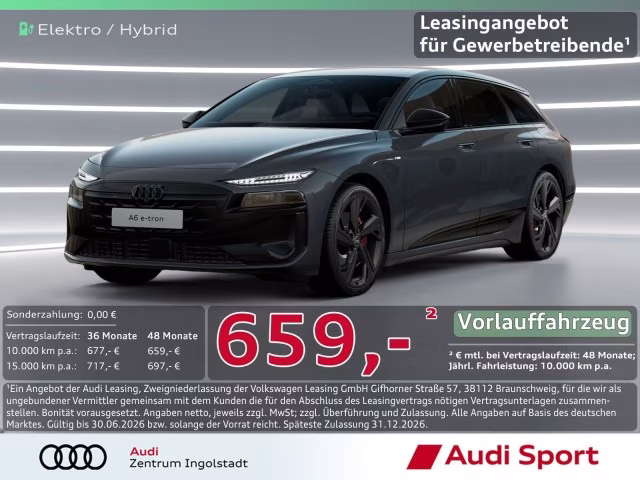 Audi A6 Avant e-tron qu S line business UPE 98.330,-