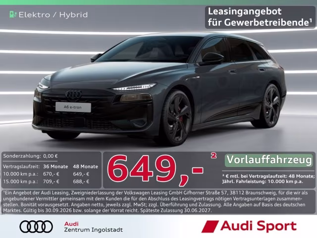 Audi A6 Avant e-tron qu S line business UPE 98.330,-