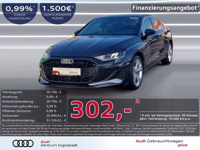 Audi A3 Limousine 35 TDI NAVI+ LED 18&amp;quot; KAM. advanced