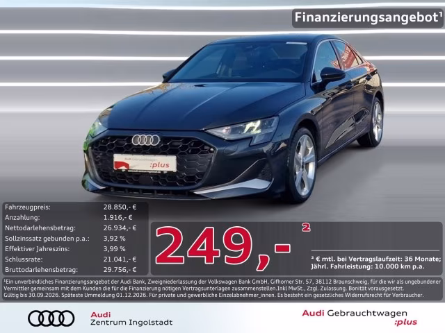 Audi A3 Limousine 35 TDI NAVI+ LED 18&amp;quot; KAM. advanced