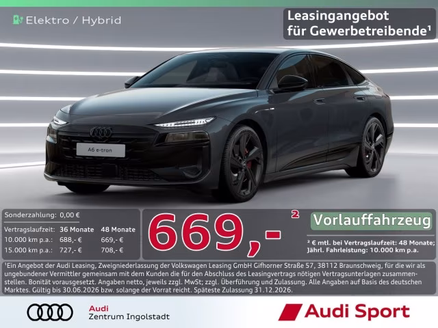 Audi A6 e-tron Sportback qu S line Luft UPE 99.930,-