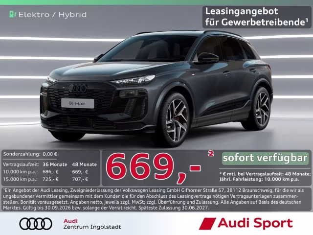 Audi Q6 e-tron qu S line business Tech UPE 98.925,-