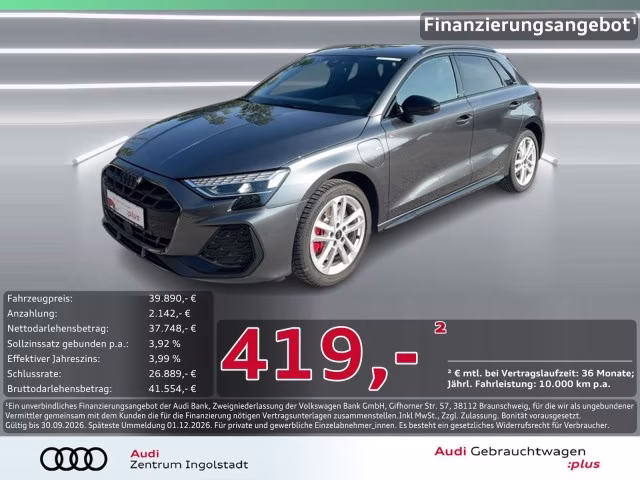 Audi A3 Sportback 45 TFSI e S line LED AHK ACC SONOS