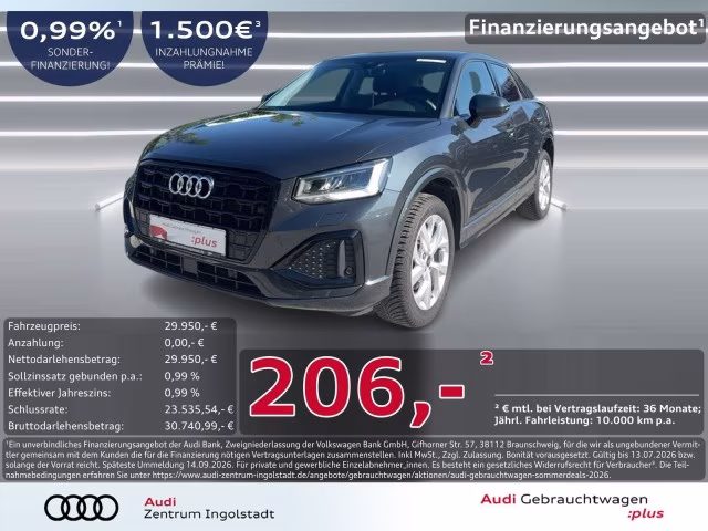 Audi Q2 35 TDI advanced Navi+ Kam Virtual Optik-Schw.