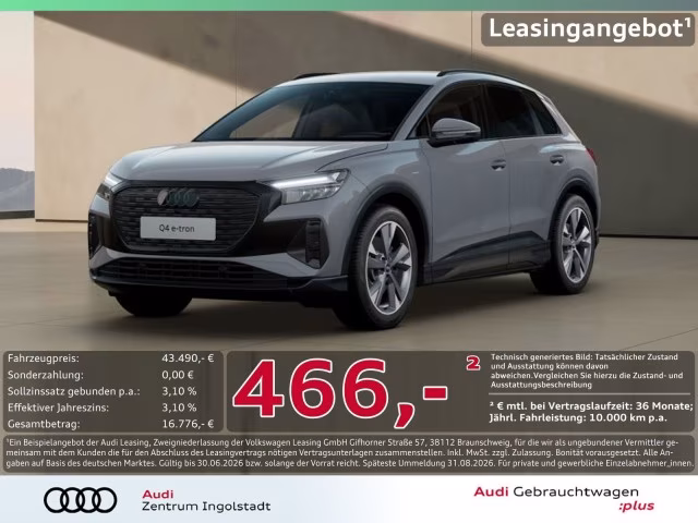 Audi Q4 e-tron 45 advanced LED PDC+ SHZ Optik-schw.+