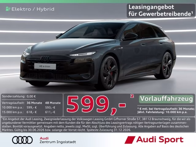 Audi A6 Avant e-tron S line business qu UPE 93.395,-