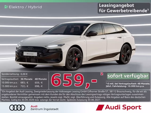 Audi A6 Avant e-tron qu S line AHK LED UPE 98.370,-