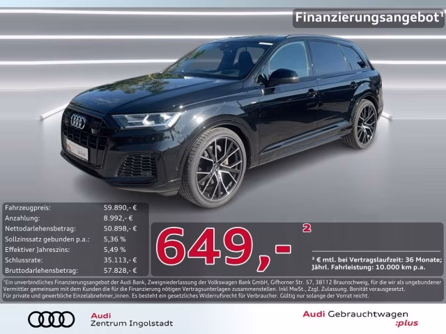 Audi Q7 55 TFSI qu S line Luft AHK PANO HuD B&amp;amp;O 22&amp;quot;
