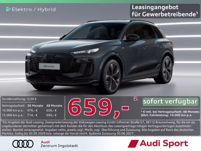 Audi Q6 e-tron qu S line business Luft UPE 97.565,-