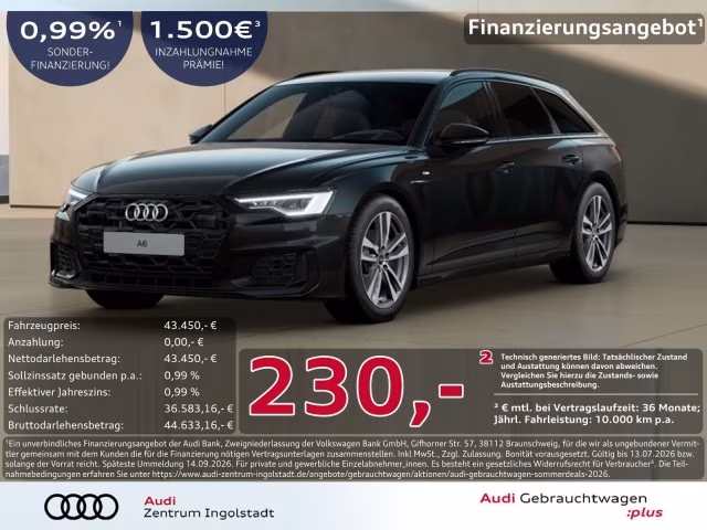 Audi A6 Avant 40 TDI S line MATRIX Memory HuD PDC 19&amp;quot;