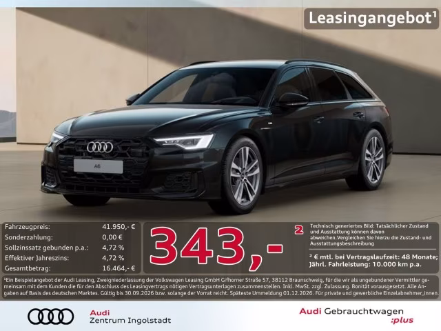 Audi A6 Avant 40 TDI S line MATRIX HuD ACC Optik-schw