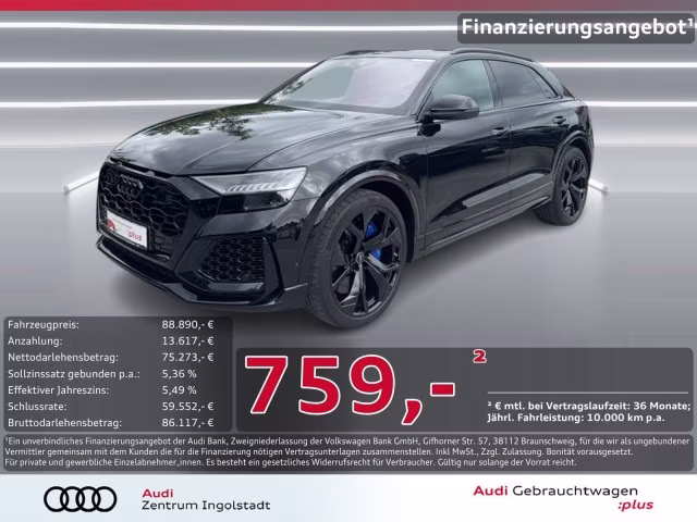Audi RSQ8 MATRIX Keramik PANO AHK STHZG 360° ACC PDC+