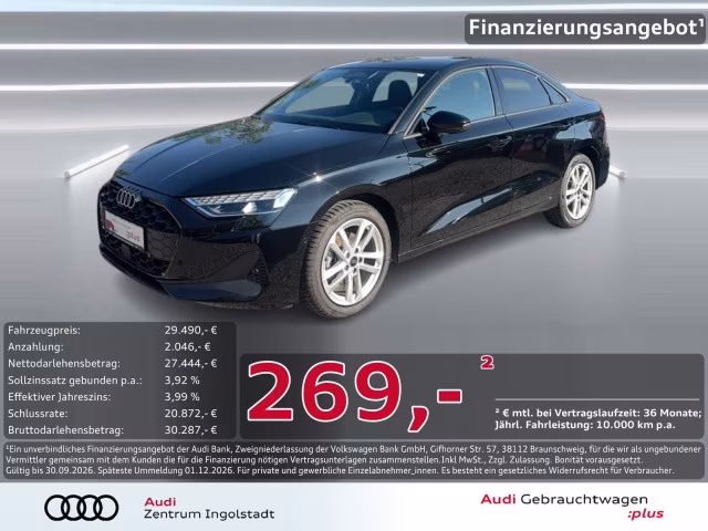 Audi A3 Limousine TDI LED Kam Navi+ SHZ ACC PDC 16&amp;quot;