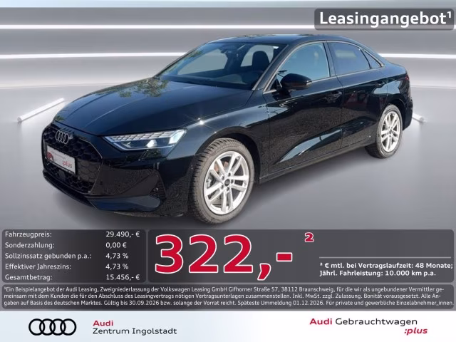 Audi A3 Limousine TDI LED Kam Navi+ SHZ ACC PDC 16&amp;quot;