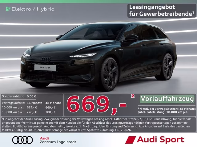 Audi A6 Avant e-tron qu S line business UPE 99.260,-