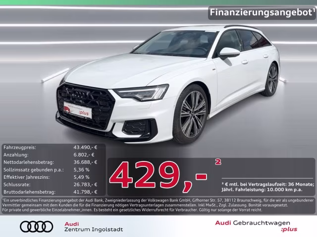 Audi A6 Avant 50 TFSI e qu S line LED AHK ACC PDC B&amp;amp;O