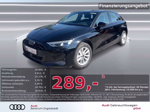 Audi A3 Sportback 30 TFSI LED PDC+ SHZ NAVI+ Virtual+