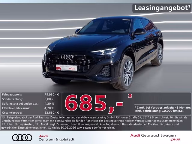 Audi Q8 50 TDI qu Luft AHK HuD Pano 360° Matrix 21&amp;quot;