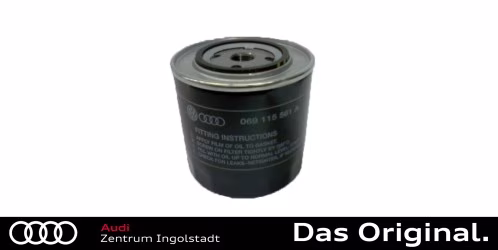 Original Audi A6 / Audi 100 Ölfilter / Filtereinsatz 069115561A