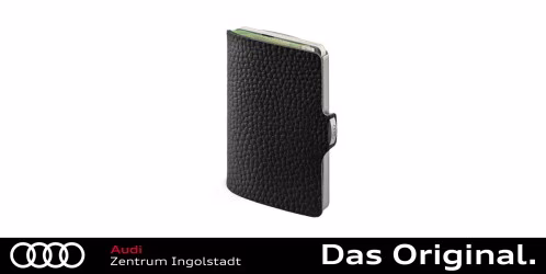 Original Audi I-CLIP the wallet, schwarz/silber 3152000700