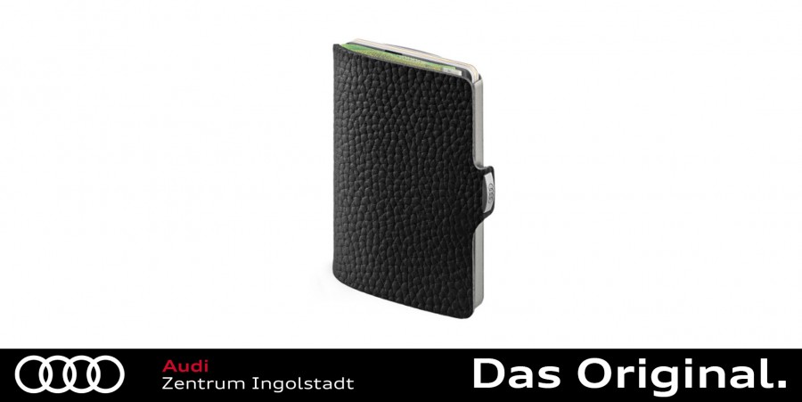 Original Audi I-CLIP the wallet, schwarz/silber 3152000700