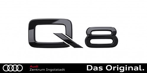 Original Audi Q8 (4M) in Schwarz für das Heck 4M8071803