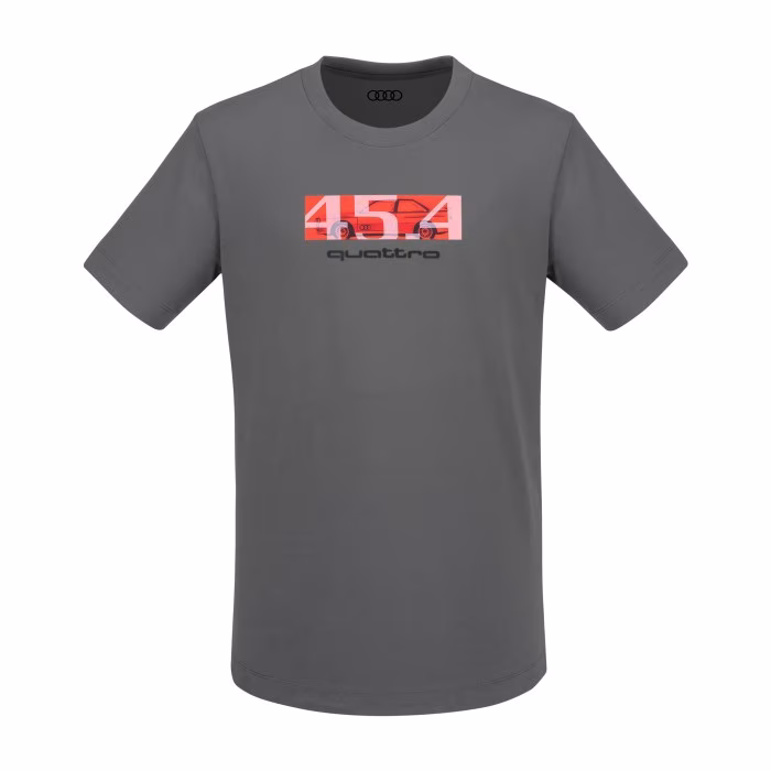 Original Audi quattro 45.4 T-Shirt, Herren, grau L 3132500904