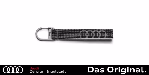 Original Audi Schlüsselanhänger Schlaufe, grau 3182400300