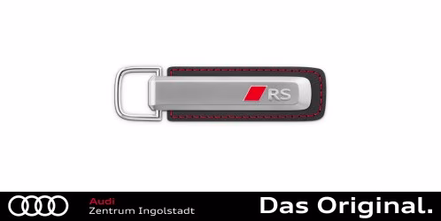 Original Audi Schlüsselanhänger RS, silber/schwarz 3182500300 Original Audi Schlüsselanhänger RS, silber/schwarz 3182500300