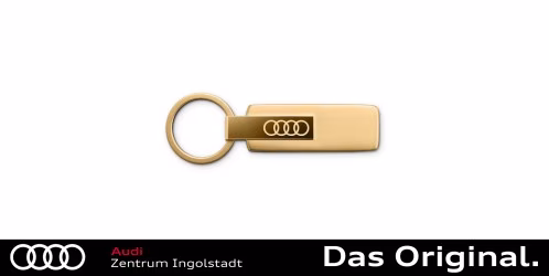 Original Audi Schlüsselanhänger Edelstahl, gold 3182501820 Original Audi Schlüsselanhänger Edelstahl, gold 3182501820
