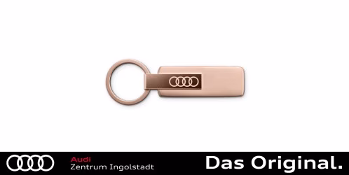 Original Audi Schlüsselanhänger Edelstahl, Roségold 3182501830 Original Audi Schlüsselanhänger Edelstahl, Roségold 3182501830