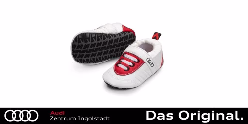 Original Audi Sport Schühchen, Baby, weiß/rot, 17-18 3202300900