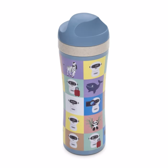 Original Audi Trinkflasche ADUI, Kinder, blau 3202301100