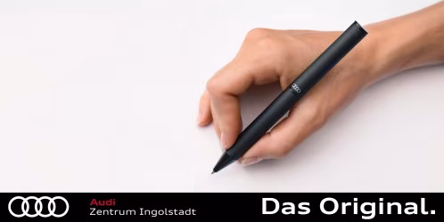 Original Audi Kugelschreiber Ringe, schwarz 3222500300