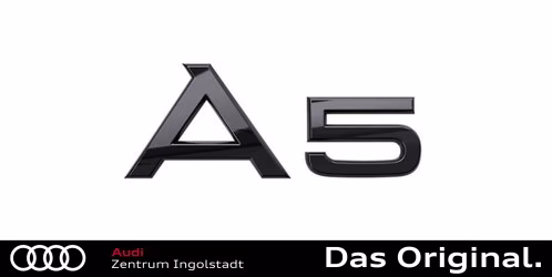 Original Audi A5 (F5) Schriftzug in Schwarz für das Heck 8W6071803