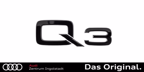 Original Audi Q3 (F3) Schriftzug in Schwarz für das Heck 83A071803