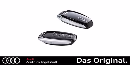 Original Audi Schlüsselblende mythosschwarz mit Audi Ringen 4N0071208A Y9T