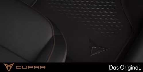 Original SEAT CUPRA Formentor / Leon Gummifußmatten Satz Vorne + Hinten 5FG061500A 041 Kompatibel mit MHEV-Fahrzeugen