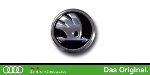 Original Skoda Radzierkappe / Nabenkappe Schwarz / Chrom 5E0601151  FOD