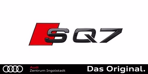 Original Audi SQ7 Schriftzug in Schwarz für das Heck 4M0071804