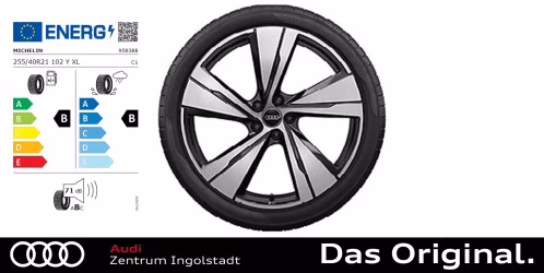 Original Audi Q5/SQ5 Sommerkomplettradsatz 5-Arm-Split mit RS-Schriftzug schwarz metallic, glanzgedreht Michelin PILOT SPORT 4 SUV A AO 255/40 R21 102Y XL 8,5Jx21, Original Audi Q5/SQ5 Sommerkomplettradsatz 5-Arm-Split mit RS-Schriftzug schwarz metallic, glanzgedreht Michelin PILOT SPORT 4 SUV A AO 255/40 R21 102Y XL 8,5Jx21,