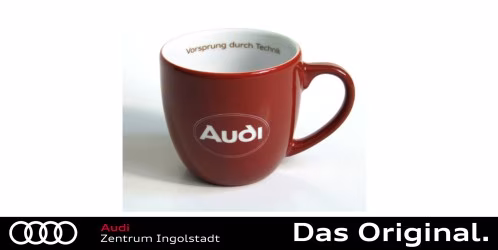 Original Audi Tasse "Audi Oval - Vorsprung d. Technik" A8-8053