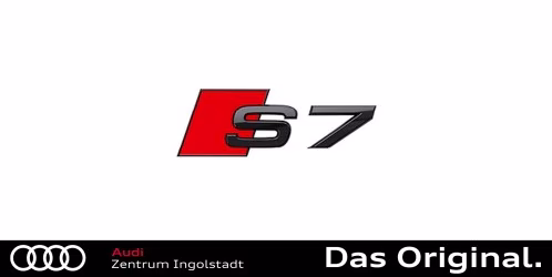Original Audi S7 Schriftzug in Schwarz für das Heck 4K8071804