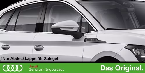 Original Skoda Enyaq iV Spiegelkappe, lackiert in Brillant-Silber Metallic, für Spiegel Links oder Rechts ! Weitere Original Teile für verschiedene Fahrzeugmodelle (Audi / VW / SEAT / SKODA) auf Anfrage, das Formular finden Sie hier !