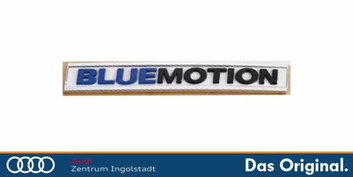 Original VW Bluemotion Schriftzug für die Heckklappe 5G0853675AMCWB