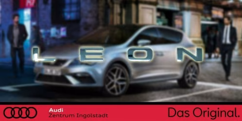 Original SEAT Leon Schriftzug Silber/Chrom 1P0853687  739