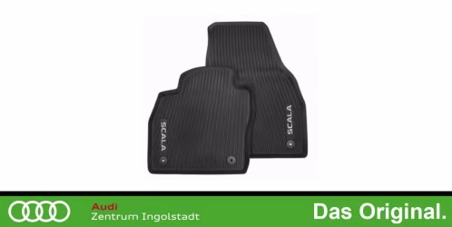 Original Skoda Scala Gummifußmatten Satz Vorne 657061502