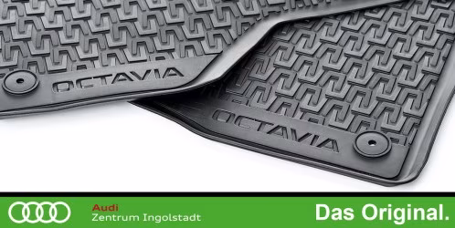 Original Skoda Octavia (3) Gummifußmatten Satz Vorne + Hinten 5E1061550