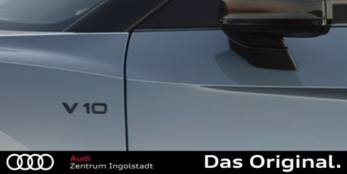 Original Audi V10 Schriftzug Chrom 4E0853601A 2ZZ